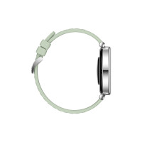 Produktbild för Huawei Watch GT 4 - rostfritt stål - smart klocka med rem - smaragdgrön - grön