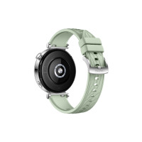 Produktbild för Huawei Watch GT 4 - rostfritt stål - smart klocka med rem - smaragdgrön - grön