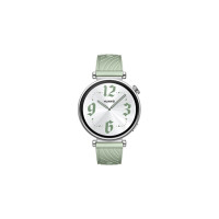 Produktbild för Huawei Watch GT 4 - rostfritt stål - smart klocka med rem - smaragdgrön - grön