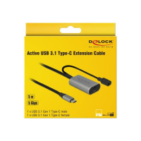 Produktbild för Delock - USB typ C-förlängningskabel - 5 m