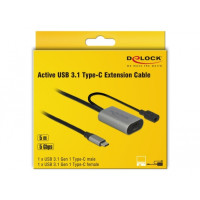 Produktbild för Delock - USB typ C-förlängningskabel - 5 m