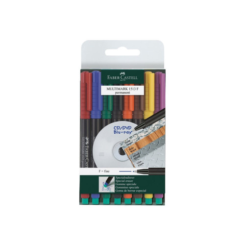 FABER-CASTELL Faber-Castell MULTIMARK 1513 - markering (paket om 8)