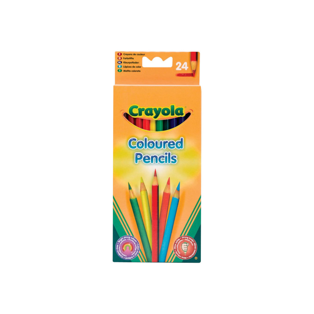 Produktbild för Crayola - färgpenna - blandfärger (paket om 24)