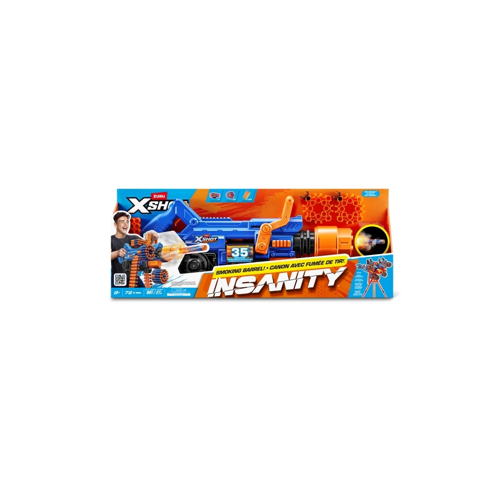 Produktbild för ZURU XSHOT XSHOT Insanity Smoking Barrel Blaster, tekniker f...