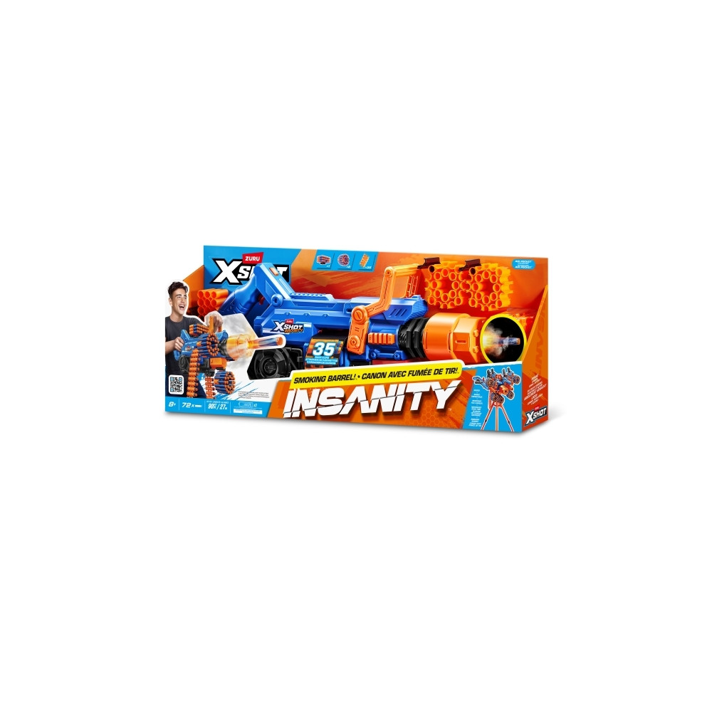 Produktbild för ZURU XSHOT XSHOT Insanity Smoking Barrel Blaster, tekniker f...