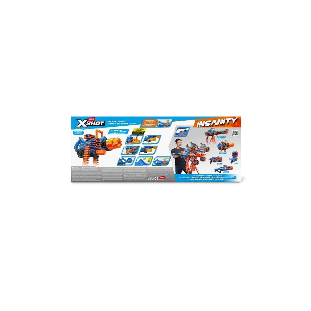 Produktbild för ZURU XSHOT XSHOT Insanity Smoking Barrel Blaster, tekniker f...