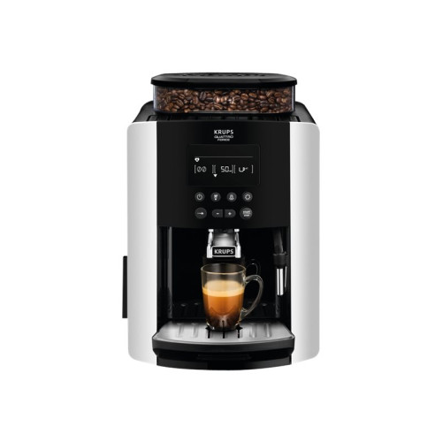 Krups Krups Quattro Force EA817810 ARABICA - automatisk kaffekokare med mjölkskummare - 15 bar - svart/silver