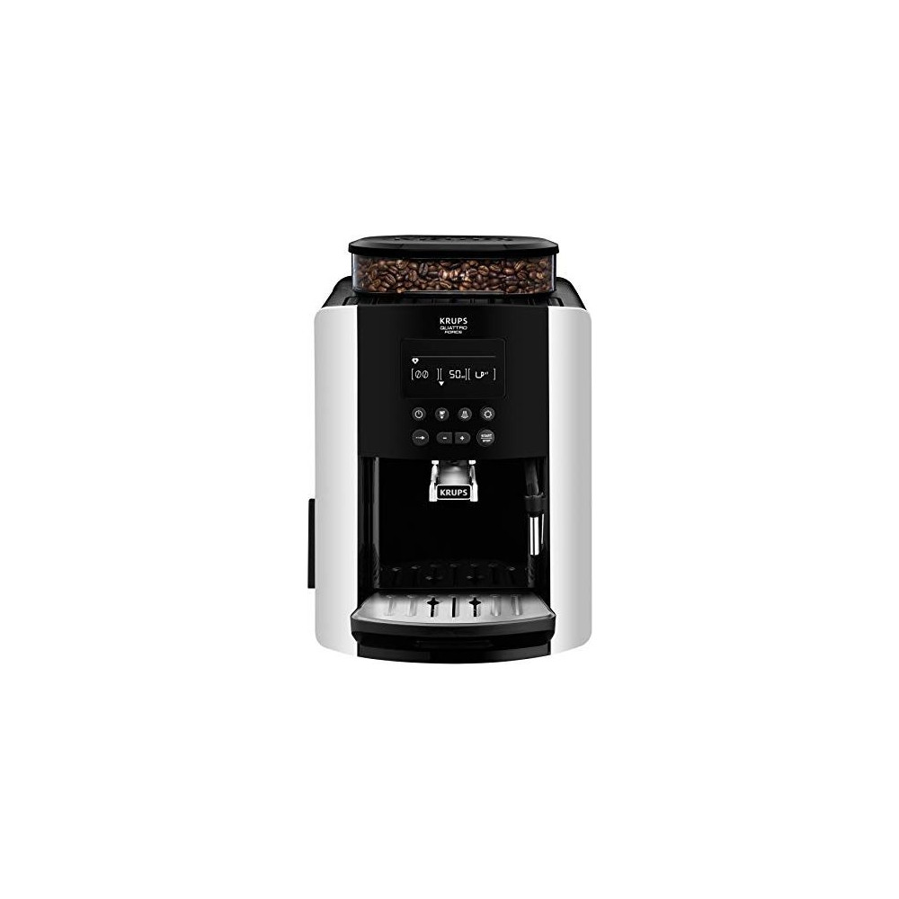 Produktbild för Krups Quattro Force EA817810 ARABICA - automatisk kaffekokare med mjölkskummare - 15 bar - svart/silver