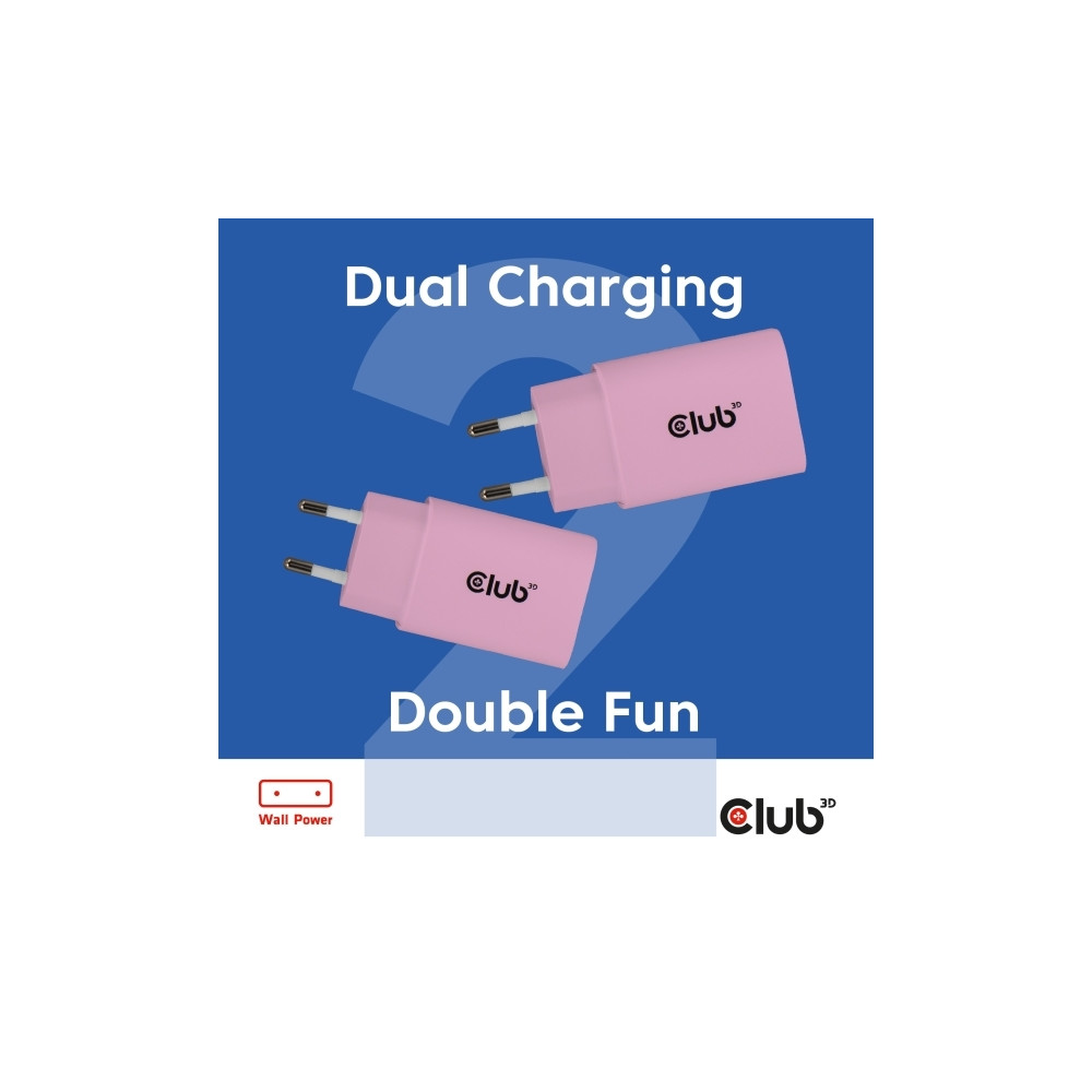 Produktbild för Club 3D CAC-3021 strömadapter - 24 pin USB-C - 30 Watt (paket om 2)