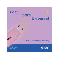 Produktbild för Club 3D CAC-3021 strömadapter - 24 pin USB-C - 30 Watt (paket om 2)