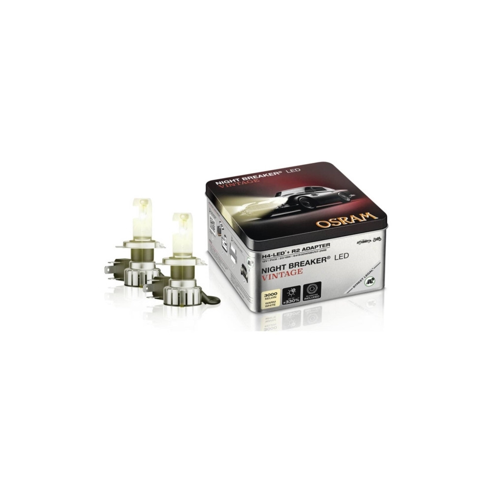 Produktbild för Osram Night Breaker LED Vintage H4 ECE +330%