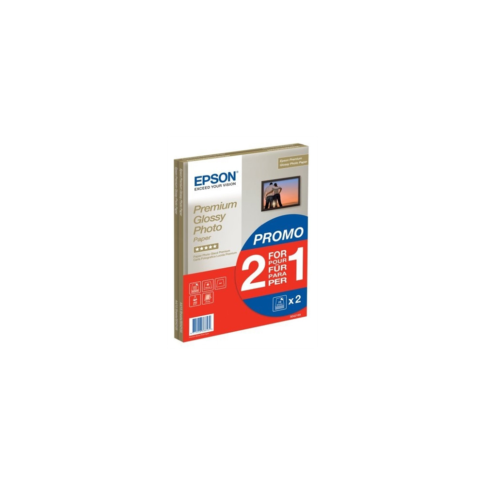 Produktbild för Epson Premium Glossy Photo Paper BOGOF