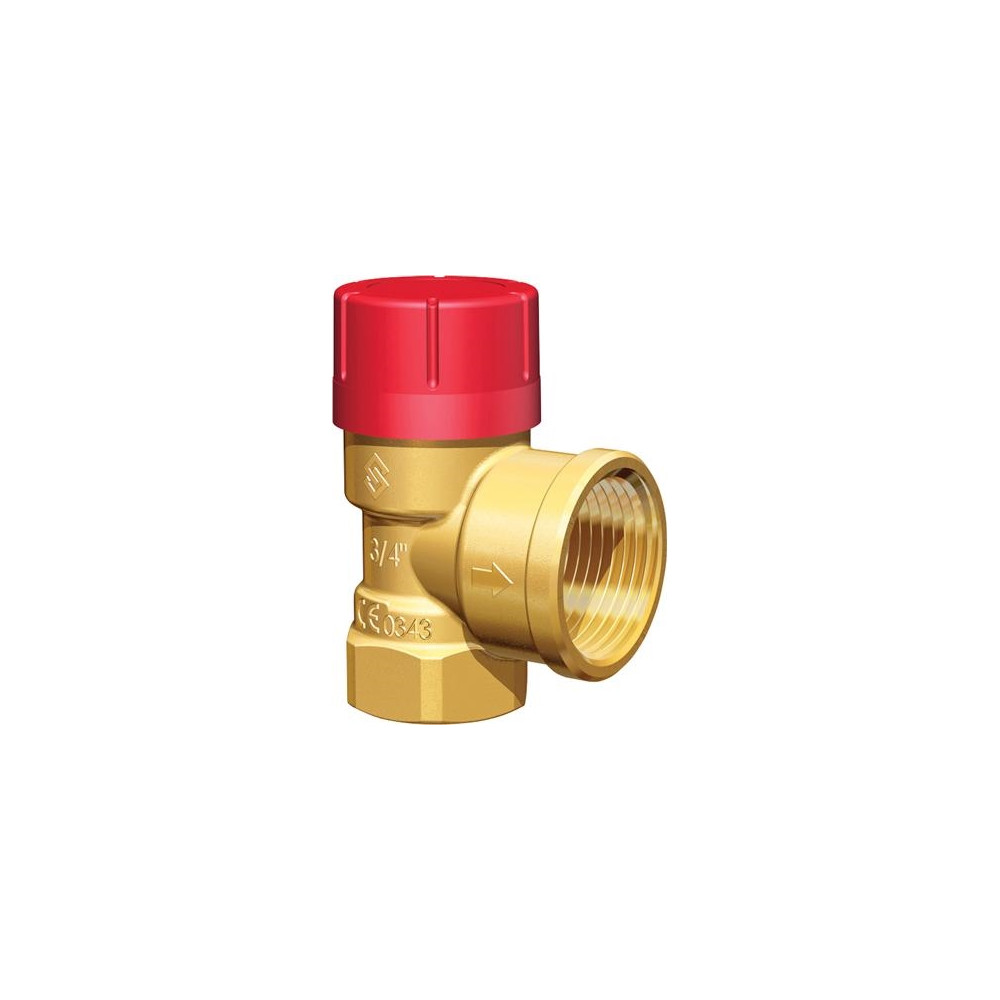 Produktbild för FLAMCO säkerhetsventil 1/2"x 3/4" 2,5 bar med muff (tål glyk...
