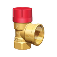 Produktbild för FLAMCO säkerhetsventil 1/2"x 3/4" 2,5 bar med muff (tål glyk...