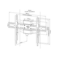 Produktbild för Neomounts WL30S-910BL16 monteringssats - fixerad - för platt panel - svart