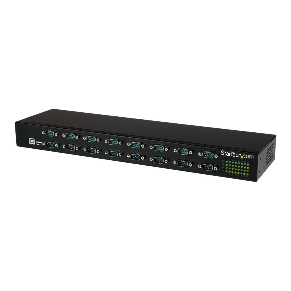 Produktbild för Startech USB till seriell adapterhubb med 16 portar - seriell adapter - USB 2.0 - RS-232 x 16