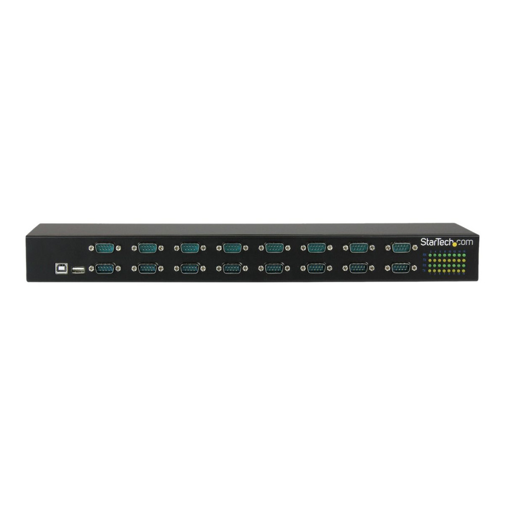 Produktbild för Startech USB till seriell adapterhubb med 16 portar - seriell adapter - USB 2.0 - RS-232 x 16