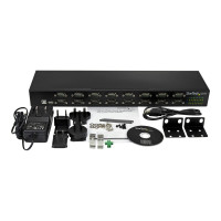 Produktbild för Startech USB till seriell adapterhubb med 16 portar - seriell adapter - USB 2.0 - RS-232 x 16