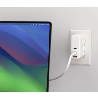Produktbild för Kabel TARGUS USB-C - USBC-C 60W 1,5m vit