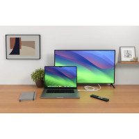 Produktbild för Kabel TARGUS HDMI - USB-C 2,5m vit