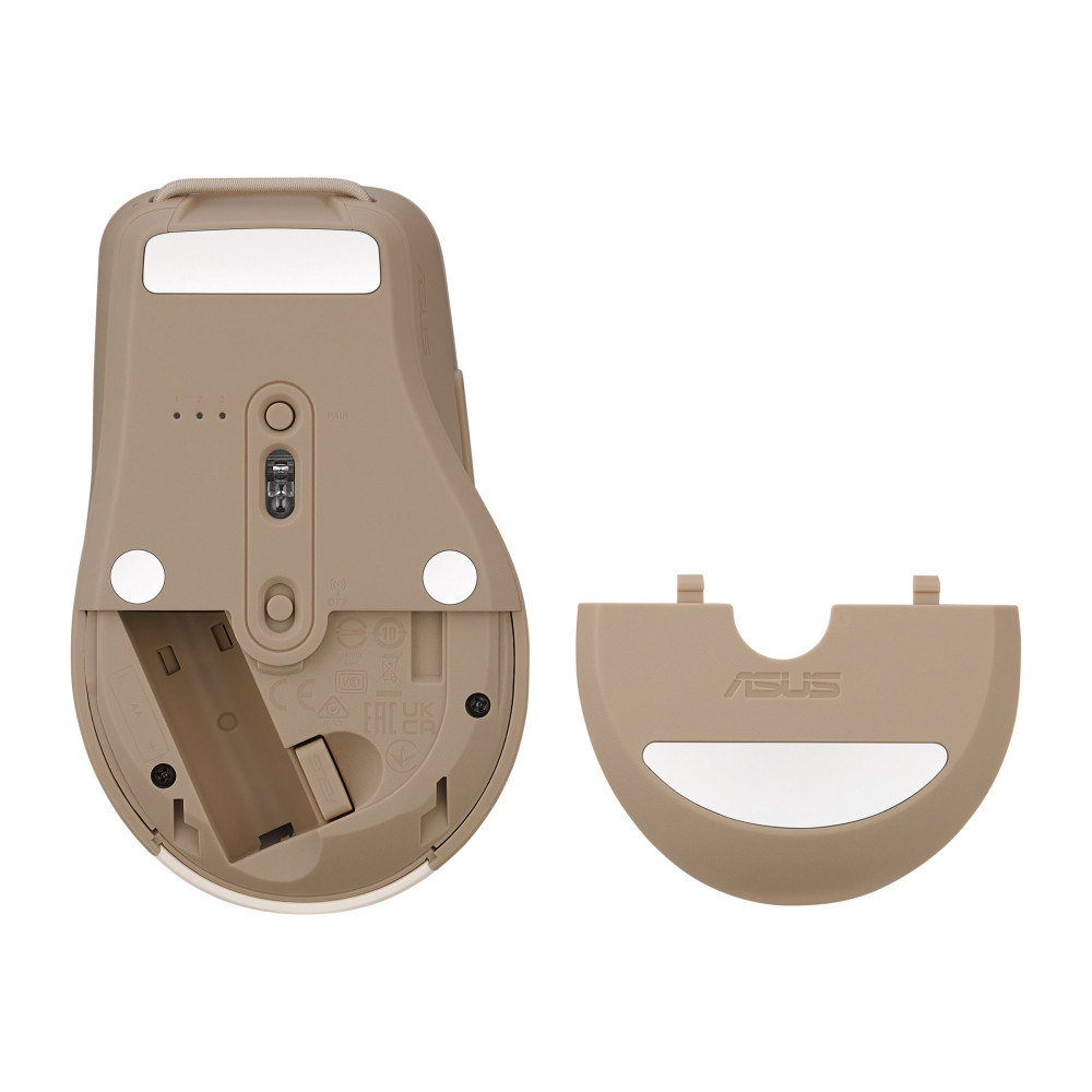 Produktbild för ASUS SmartO MD200 Silent Plus - mus - 2.4 GHz, Bluetooth 5.0 - havremjölk