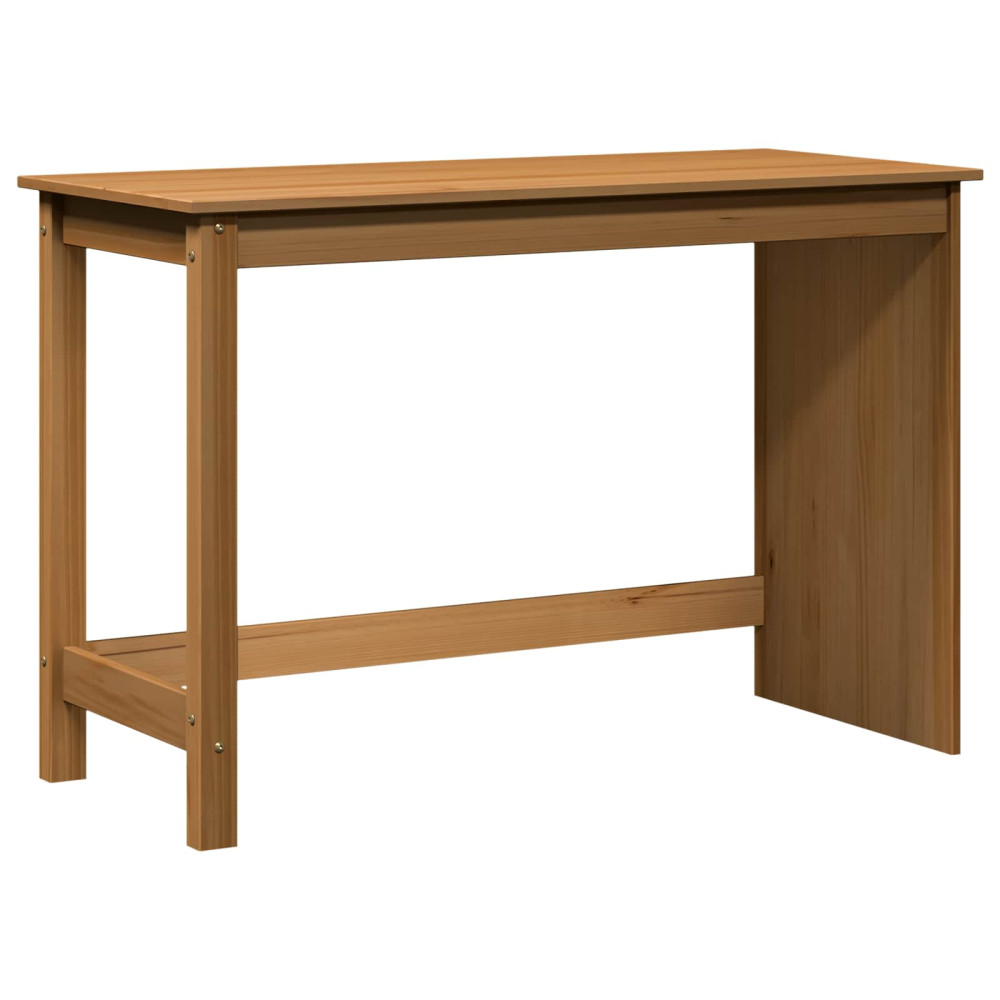 Produktbild för Skrivbord Honung brun 112 x 50 x 75 cm Massiv furu