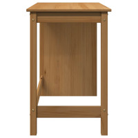 Produktbild för Skrivbord Honung brun 112 x 50 x 75 cm Massiv furu
