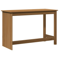 Produktbild för Skrivbord Honung brun 112 x 50 x 75 cm Massiv furu