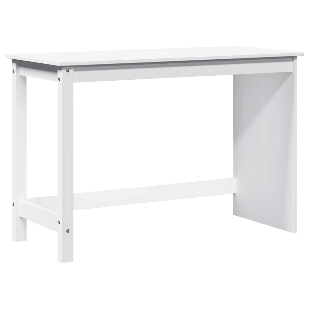 Produktbild för Skrivbord Vit 112 x 50 x 75 cm Massiv furu