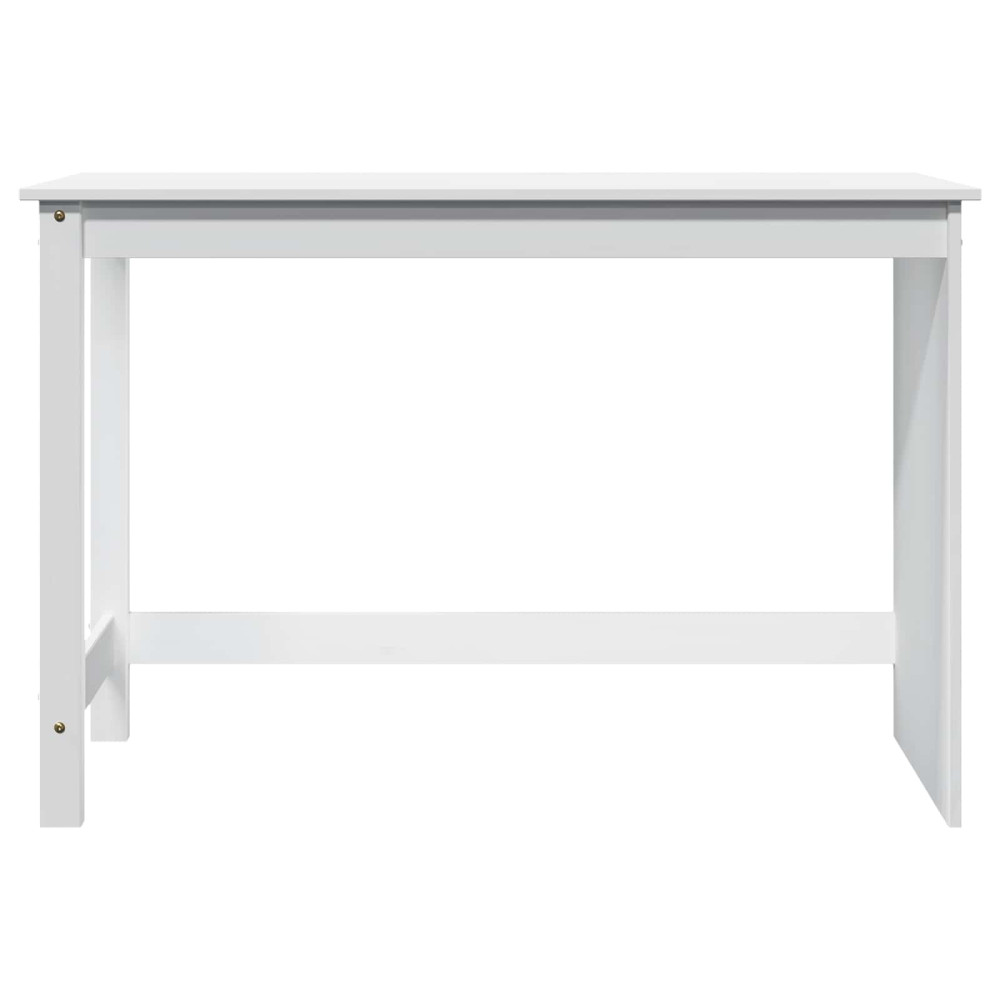 Produktbild för Skrivbord Vit 112 x 50 x 75 cm Massiv furu
