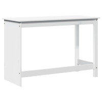 Produktbild för Skrivbord Vit 112 x 50 x 75 cm Massiv furu