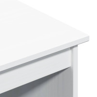 Produktbild för Skrivbord Vit 112 x 50 x 75 cm Massiv furu