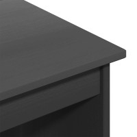 Produktbild för Skrivbord Grå 112 x 50 x 75 cm Massiv furu