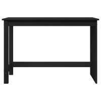 Produktbild för Skrivbord Svart 112 x 50 x 75 cm Massiv furu