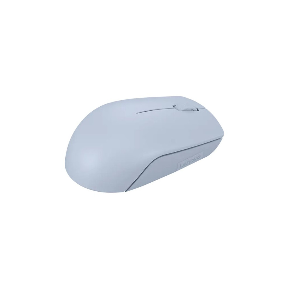 Produktbild för Lenovo 300 Wireless Compact - mus - with battery - 2.4 GHz - frost blue