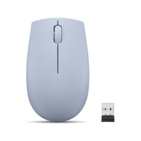 Produktbild för Lenovo 300 Wireless Compact - mus - with battery - 2.4 GHz - frost blue