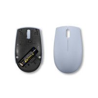 Produktbild för Lenovo 300 Wireless Compact - mus - with battery - 2.4 GHz - frost blue