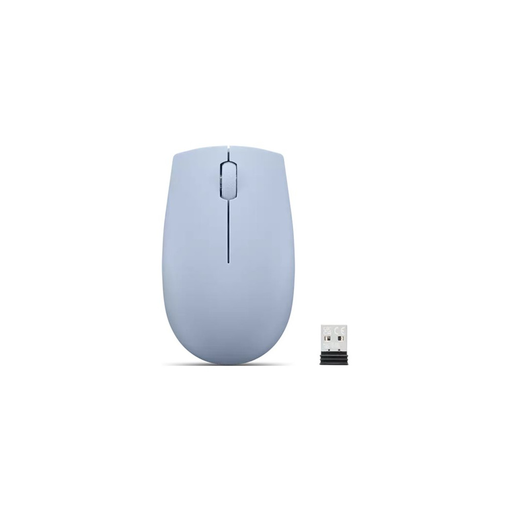 Produktbild för Lenovo 300 Wireless Compact - mus - with battery - 2.4 GHz - frost blue