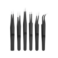 Produktbild för Goobay 41256, Rostfritt stål, Svart, Platt, Spetsig, Böjt, R...