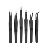 Produktbild för Goobay 41256, Rostfritt stål, Svart, Platt, Spetsig, Böjt, R...