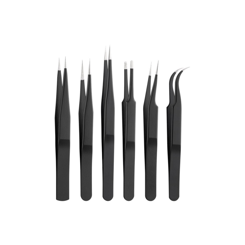 Produktbild för Goobay 41256, Rostfritt stål, Svart, Platt, Spetsig, Böjt, R...
