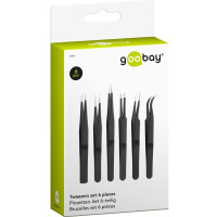 Produktbild för Goobay 41256, Rostfritt stål, Svart, Platt, Spetsig, Böjt, R...