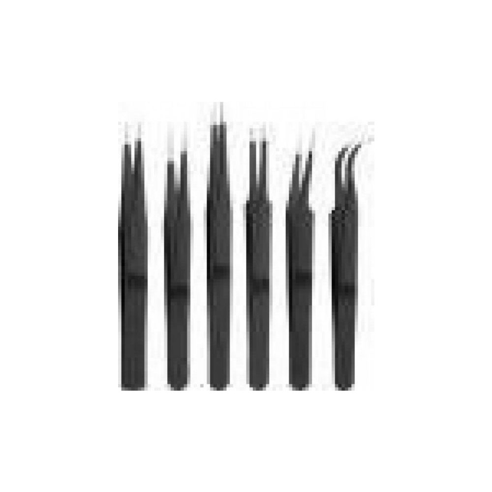 Produktbild för Goobay 41256, Rostfritt stål, Svart, Platt, Spetsig, Böjt, R...