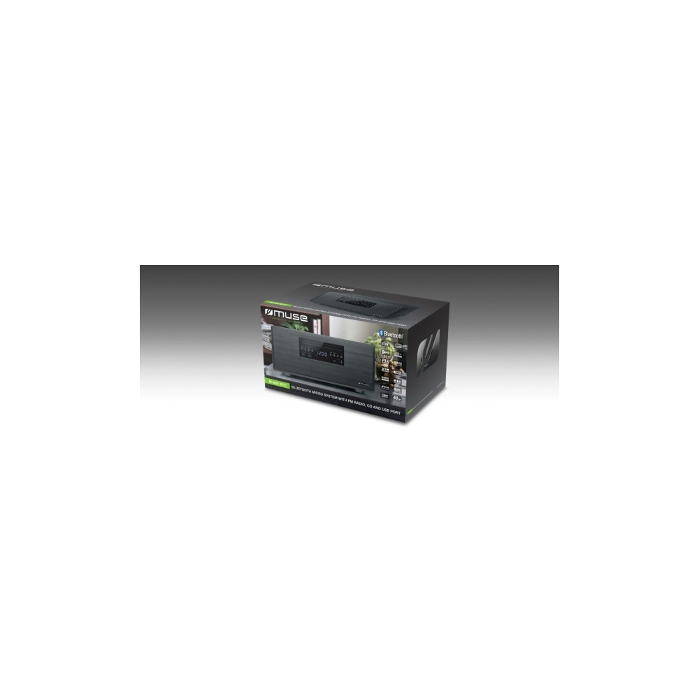 Produktbild för Muse M-692 BTC, Hemmaljud mikrosystem, Svart, 60 W, FM, PLL,...