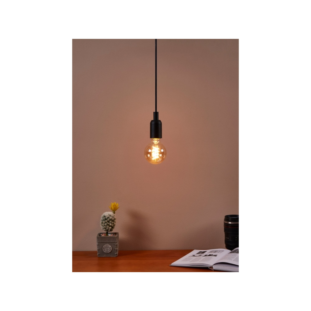 Produktbild för Eglo - LED-glödlampa med filament - form: G80 - E27 - 4 W - varmt vitt ljus - 2200 K - glob - bärnsten