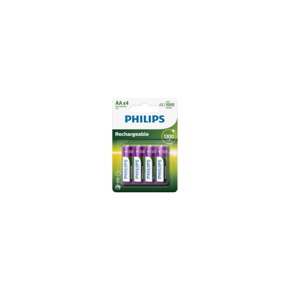 Produktbild för Philips Multilife R6B4A130 batteri - 4 x AA-typ - NiMH