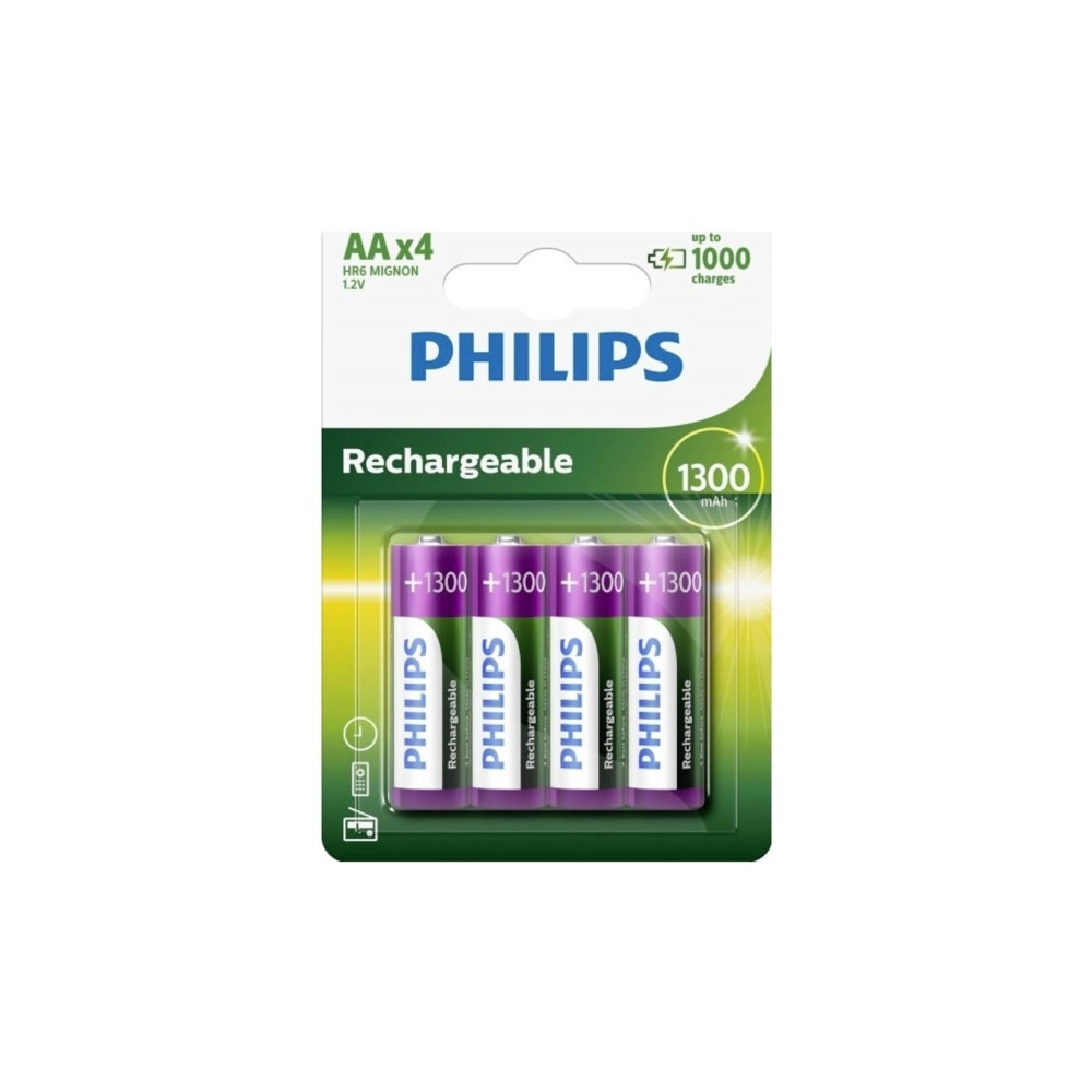 Produktbild för Philips Multilife R6B4A130 batteri - 4 x AA-typ - NiMH