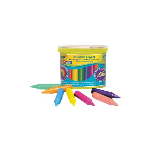 CRAYOLA Crayola MINI KIDS Jumbo - färgkrita - blandfärger (paket om 24)