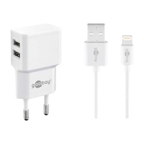 Goobay goobay Dual Apple Lightning charger set strömadapter - USB - 12 watt