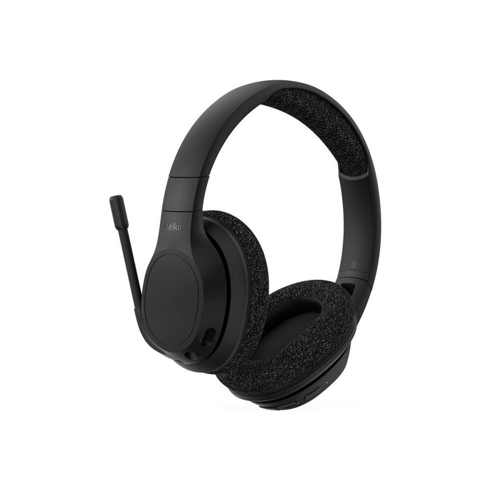 Produktbild för Belkin SoundForm Adapt - hörlurar med mikrofon - USB-C, 3,5 mm kontakt